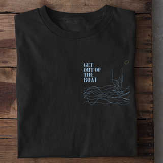 Get out of the Boat Shirt Detailansicht, Mountain Movers christliche Streetwear