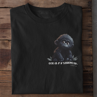 Gorilla Strength Shirt Produktansicht, Mountain Movers christliche Streetwear