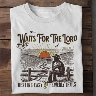 My Soul waits for the Lord Shirt Detailansicht, Mountain Movers christliche Streetwear