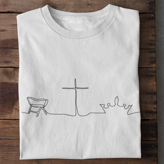 He changes everything Shirt Detailansicht, Mountain Movers christliche Streetwear