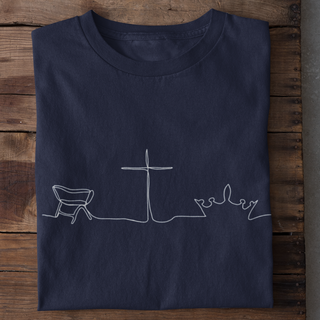 He changes everything Shirt Detailansicht, Mountain Movers christliche Streetwear