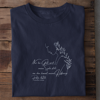 Nur bei Gott Shirt Detailansicht, Mountain Movers christliche Streetwear