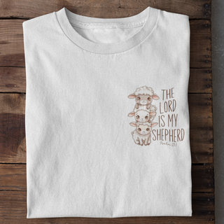 The Lord is my Shepherd Cute Shirt Detailansicht, Mountain Movers christliche Streetwear
