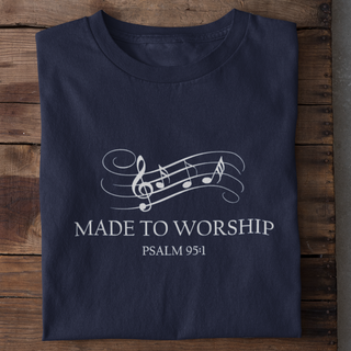 Made to Worship Shirt Detailansicht, Mountain Movers christliche Streetwear