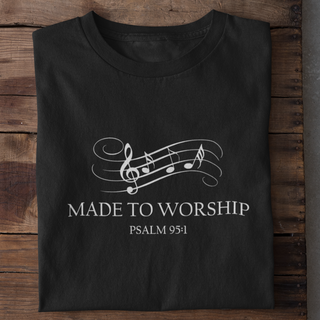 Made to Worship Shirt Detailansicht, Mountain Movers christliche Streetwear