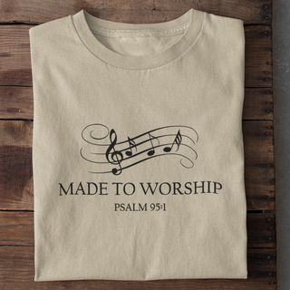 Made to Worship Shirt Detailansicht, Mountain Movers christliche Streetwear