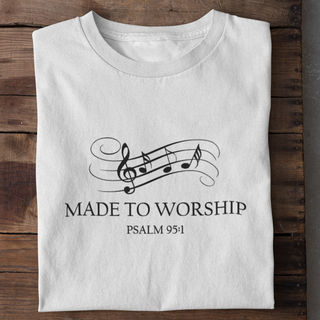 Made to Worship Shirt Detailansicht, Mountain Movers christliche Streetwear