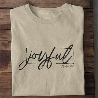 Joyful Shirt Detailansicht, Mountain Movers christliche Streetwear