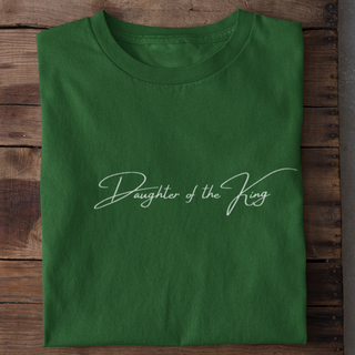 Daughter of the King Simple Shirt Detailansicht, Mountain Movers christliche Streetwear
