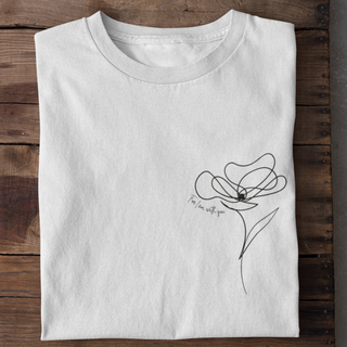 For i am with you - Lineart Shirt Detailansicht, Mountain Movers christliche Streetwear