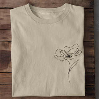 For i am with you - Lineart Shirt Detailansicht, Mountain Movers christliche Streetwear