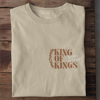 King of Kings Jesus Christ Shirt Detailansicht, Mountain Movers christliche Streetwear