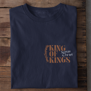 King of Kings Jesus Christ Shirt Detailansicht, Mountain Movers christliche Streetwear