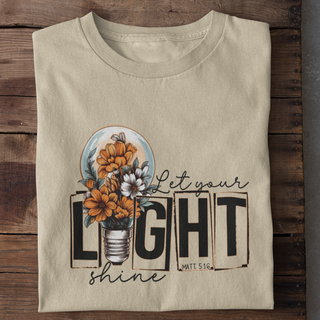 Let your Light shine Shirt Detailansicht, Mountain Movers christliche Streetwear
