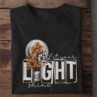 Let your Light shine Shirt Variante, Mountain Movers christliches Design