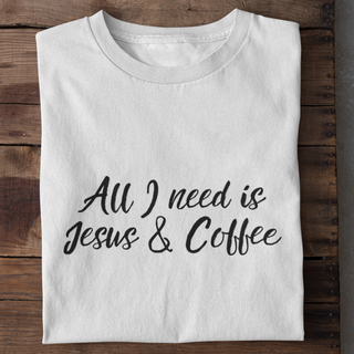 Jesus and Coffee Shirt Detailansicht, Mountain Movers christliche Streetwear