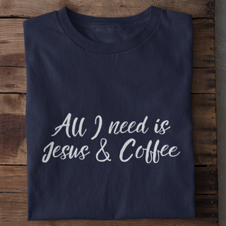 Jesus and Coffee Shirt Detailansicht, Mountain Movers christliche Streetwear