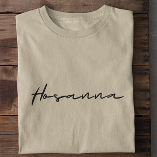 Hosanna Lineart Shirt Detailansicht, Mountain Movers christliche Streetwear