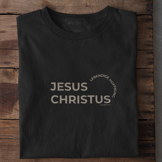 Jesus Christus Lebendige Hoffnung Shirt Detailansicht, Mountain Movers christliche Streetwear