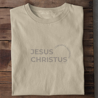 Jesus Christus Lebendige Hoffnung Shirt Detailansicht, Mountain Movers christliche Streetwear