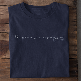 He gives Peace Shirt Produktansicht, Mountain Movers christliche Streetwear