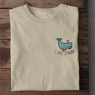 I ate Jonah Shirt Detail, Mountain Movers christlicher Print