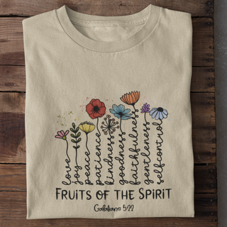 Fruits of the Spirit Shirt Detailansicht, Mountain Movers christliche Streetwear