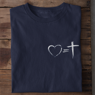 Love Cross Shirt weiß, Mountain Movers christliche Streetwear