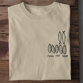 Food for 5000 Shirt Detailansicht, Mountain Movers christliche Streetwear