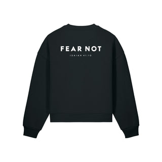 Fear Not Oversize Sweatshirt Jesaja 41:10 Rueckseite