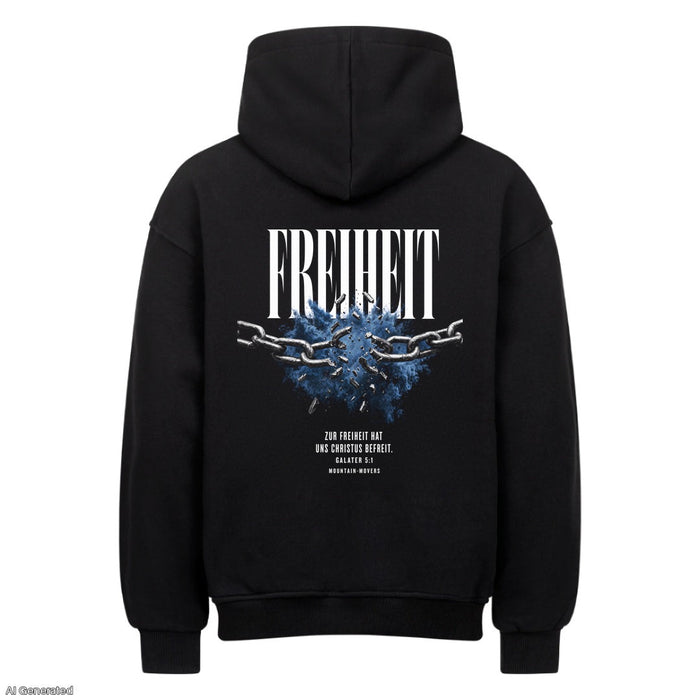 Freiheit Galater 5:1 Oversize Hoodie Backprint