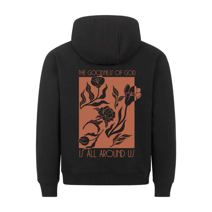Goodness of God Bloemen Hoodie Rugprint