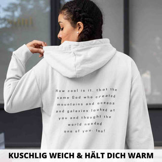 How Cool Hoodie BackPrint Variante, Mountain Movers christliches Design