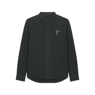 Jesus Cross Oversized Hemd, christliche Streetwear von Mountain Movers