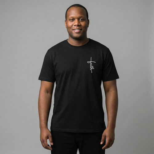 Little Faith Cross Oversized Shirt