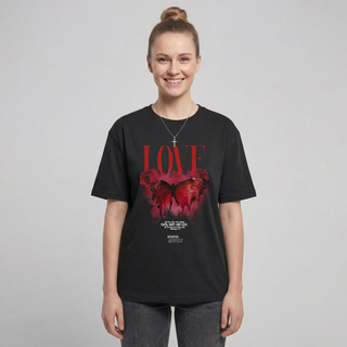 Love Streetwear Oversized Shirt FrontPrint, christliche Streetwear von Mountain Movers