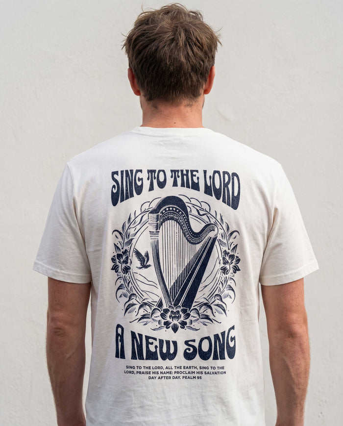 Sing to the Lord a new song Shirt Backprint