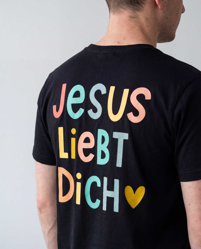 Jesus houdt van jou - Cute Shirt Rugprint