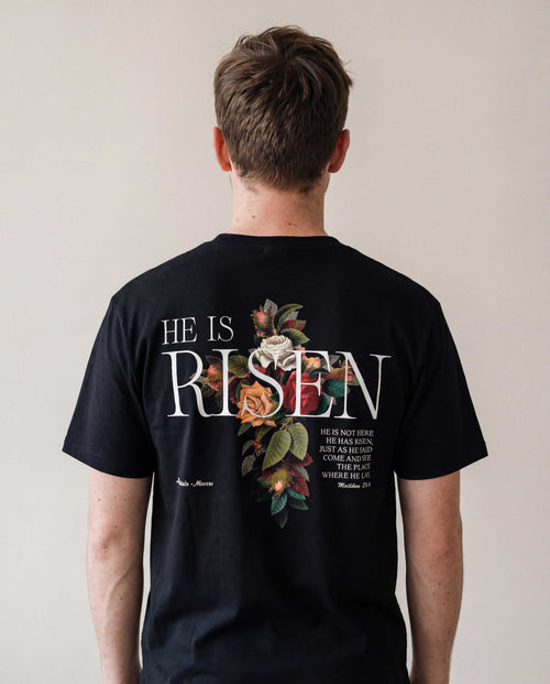 He is Risen Shirt BackPrint