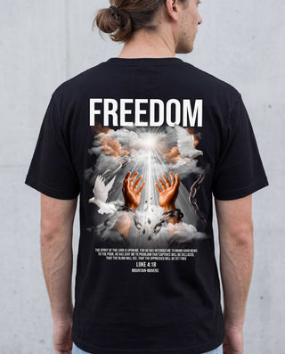 Freedom Shirt Backprint, christliche Streetwear von Mountain Movers