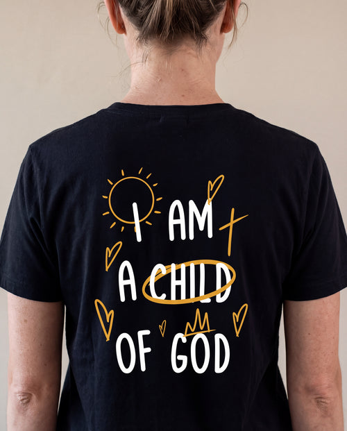 Child of God color shirt backprint