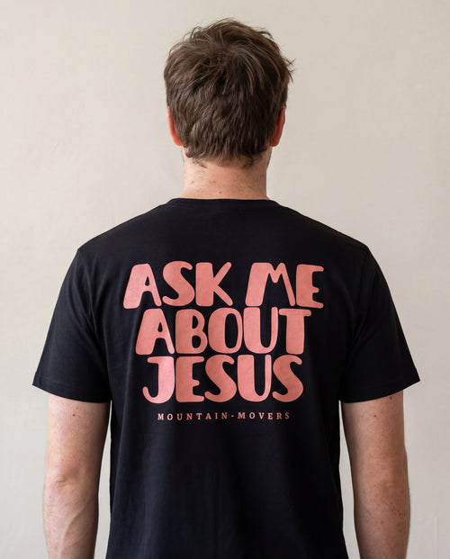 Ask me about jesus vintage - Backprint