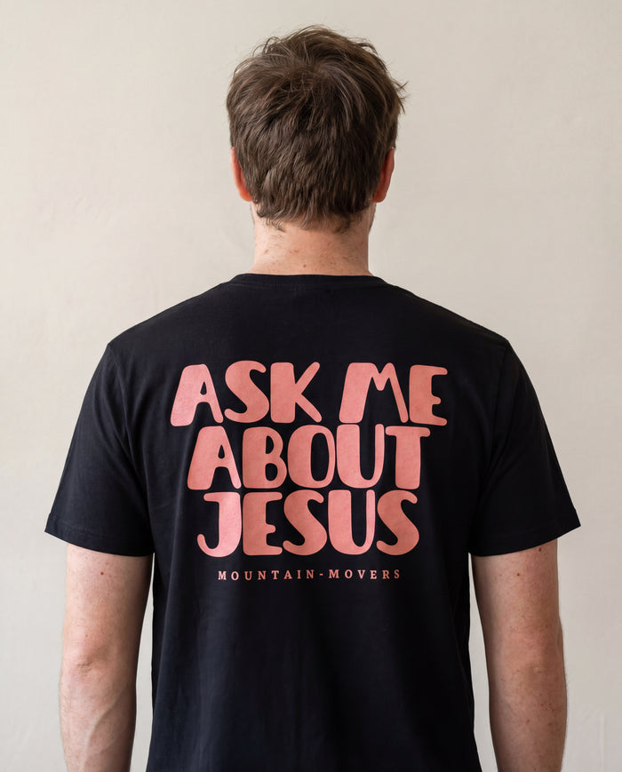 Ask me about jesus vintage - Backprint