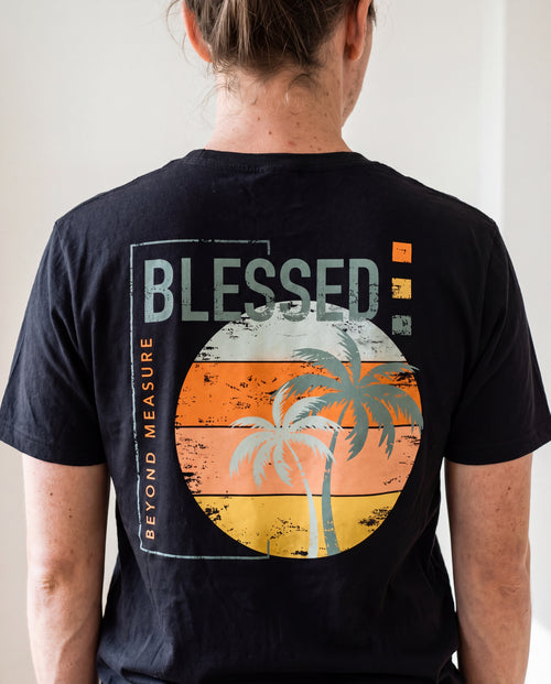 Blessed Retro shirt rugprint