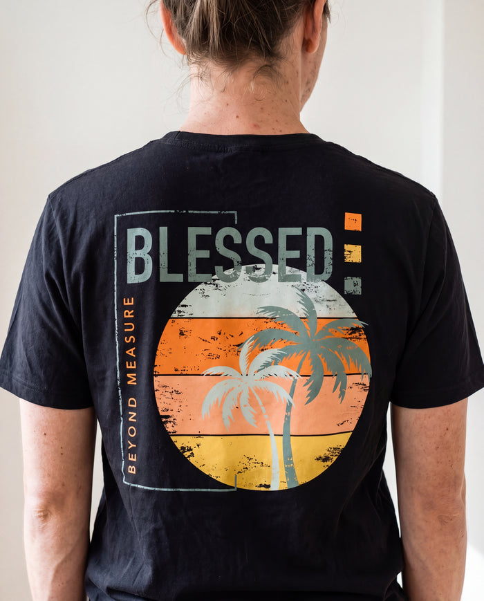 Blessed Retro shirt rugprint