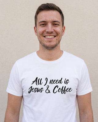 Jesus and Coffee Shirt, christliche Streetwear von Mountain Movers
