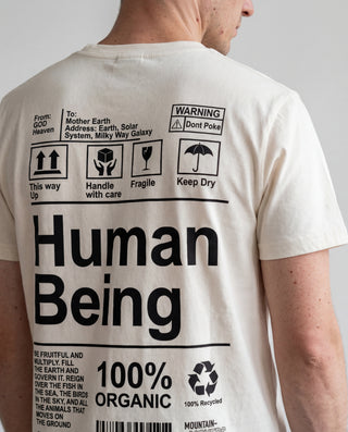 Human Being Shirt BackPrint Detailansicht, Mountain Movers christliche Streetwear