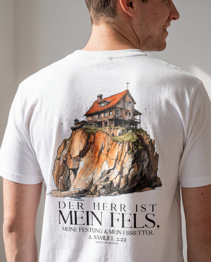 Der Herr ist mein Fels Shirt BackPrint
