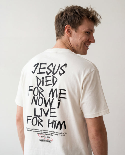 Jesus died for me Shirt Backprint