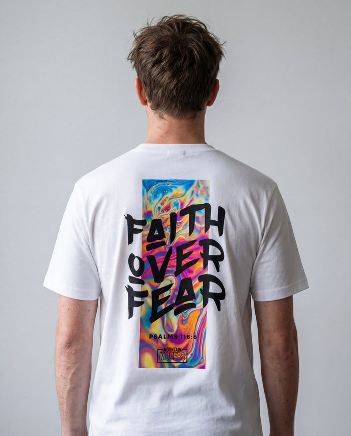 Faith over Fear Streetwear Shirt Rugprint